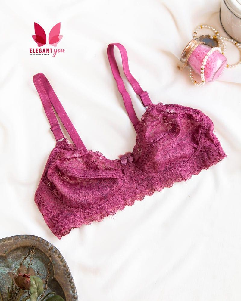 Beautiful Colors Lace Pattern Daily Wear Bra(cs)*