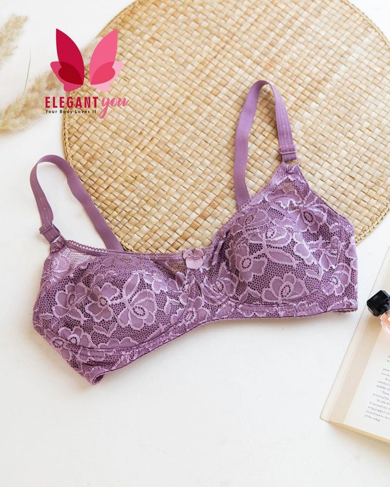 Beautiful Flower Pattern Light Padded non Wired Bra*