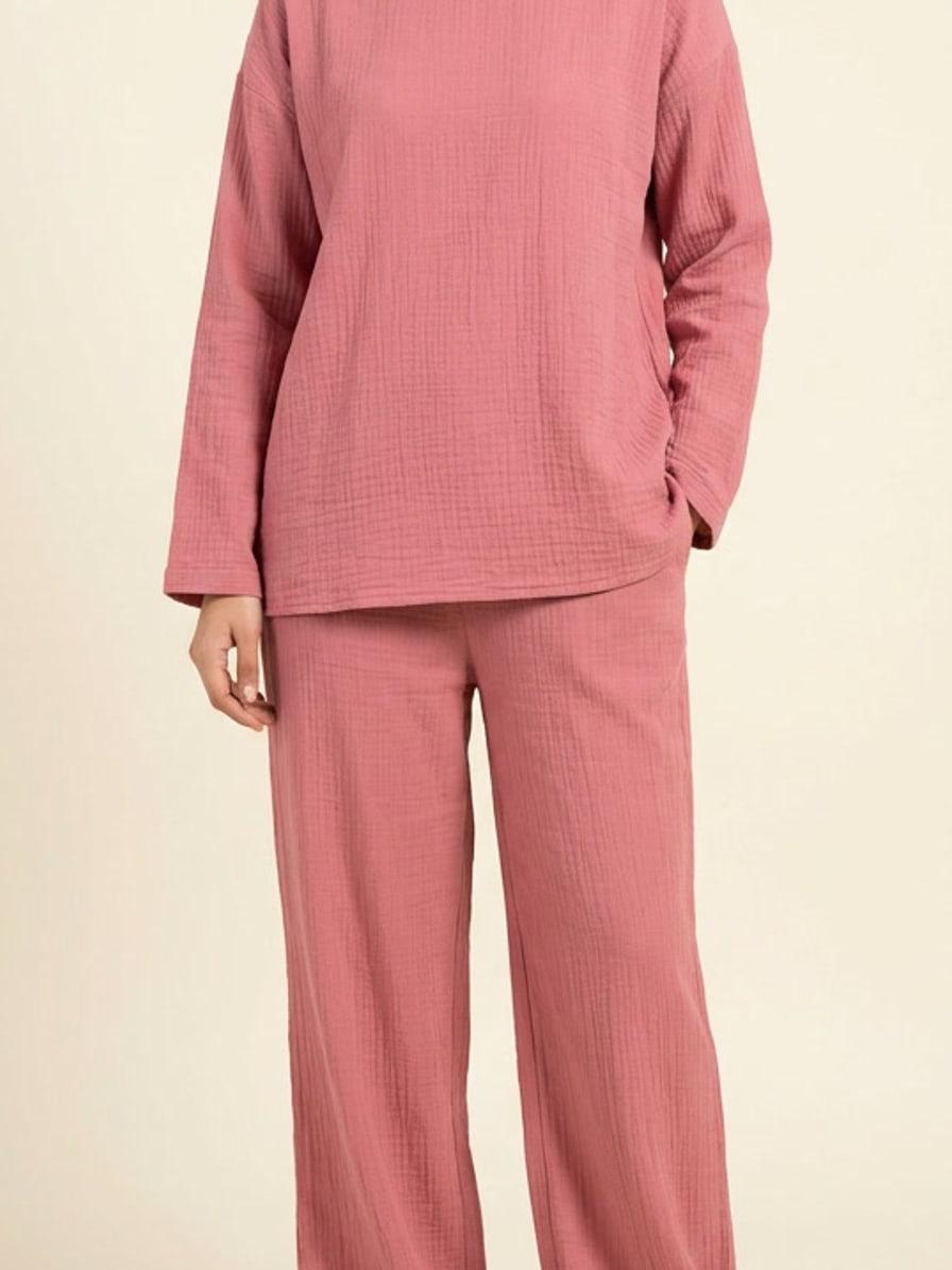 Gulabi Crinkle Cotton Co-ord