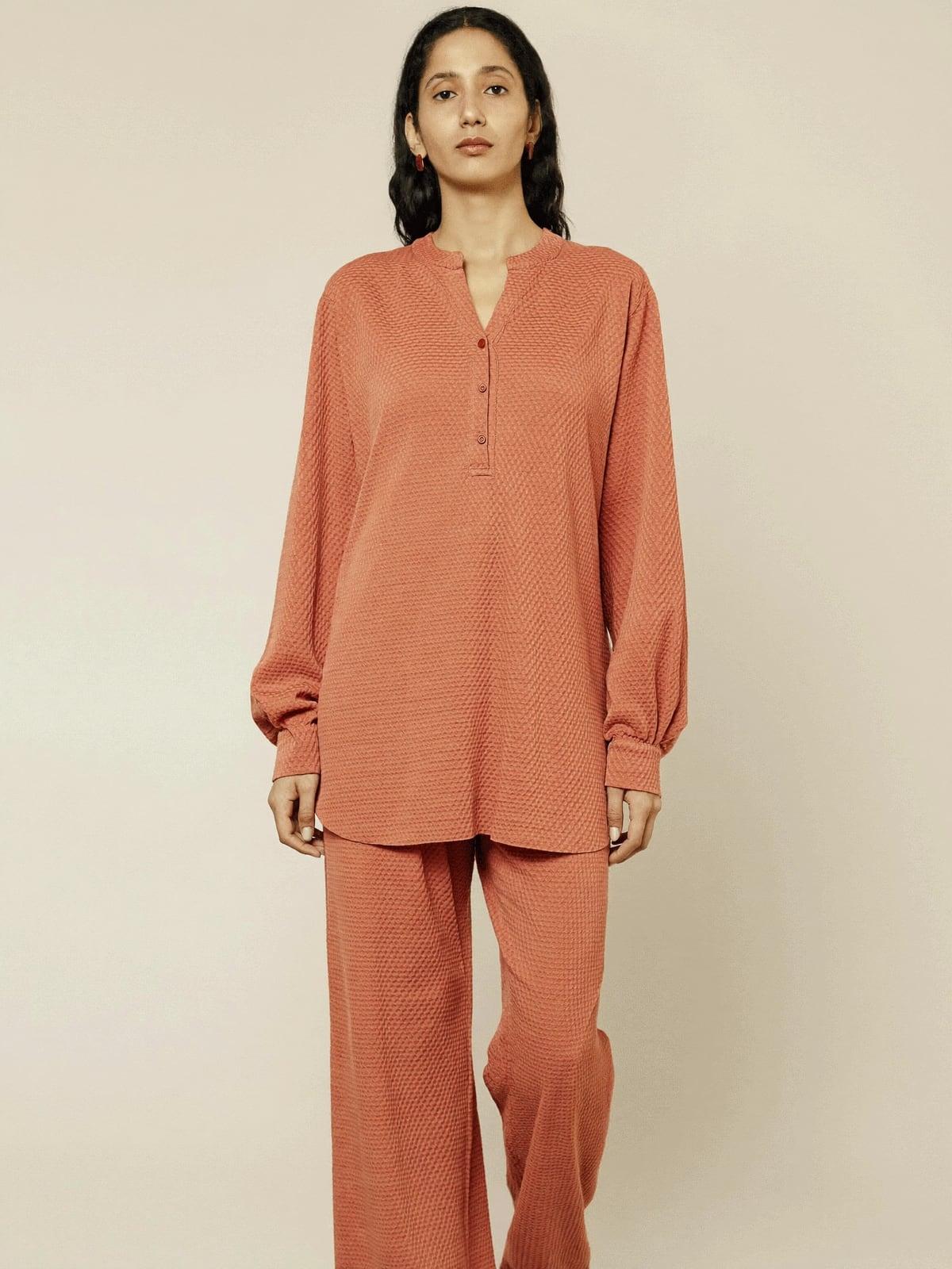 Raahat Waffle-Knit Lounge Set