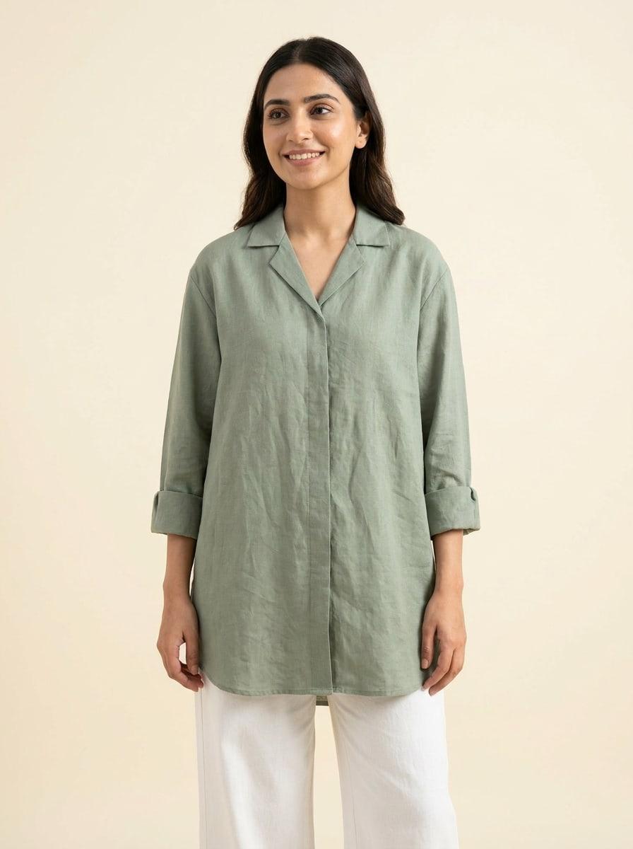 Saawan Linen Camp Shirt
