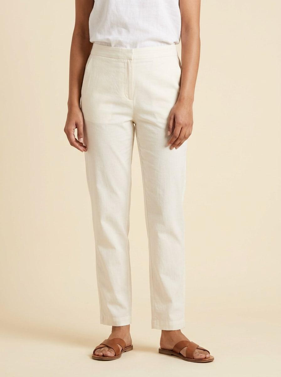 Seedha Straight Cotton Trousers