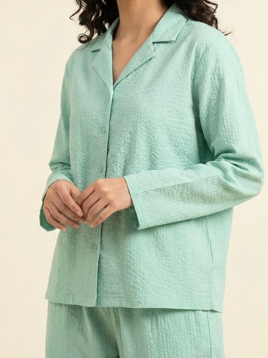 Thandak Seersucker Lounge Set