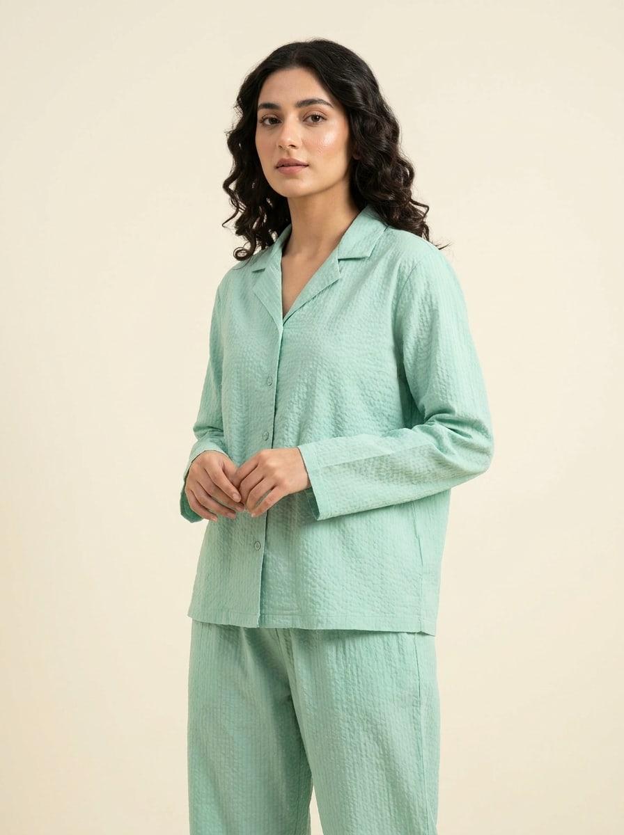 Thandak Seersucker Lounge Set