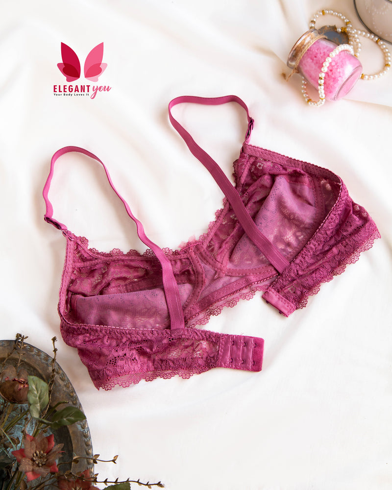 Beautiful Colors Lace Pattern Daily Wear Bra(cs)*
