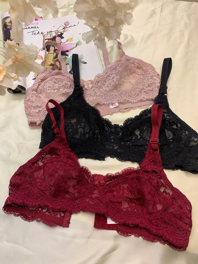 Elegant Lacy Pattern Daily Wear Bra *