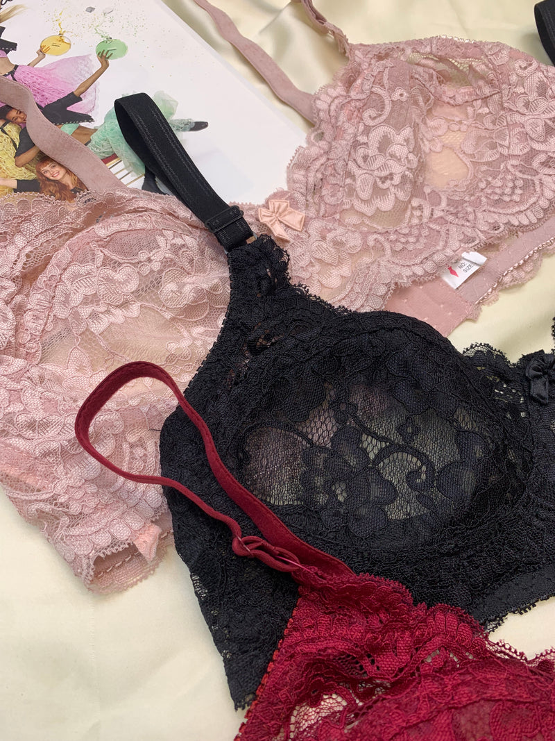 Elegant Lacy Pattern Daily Wear Bra *