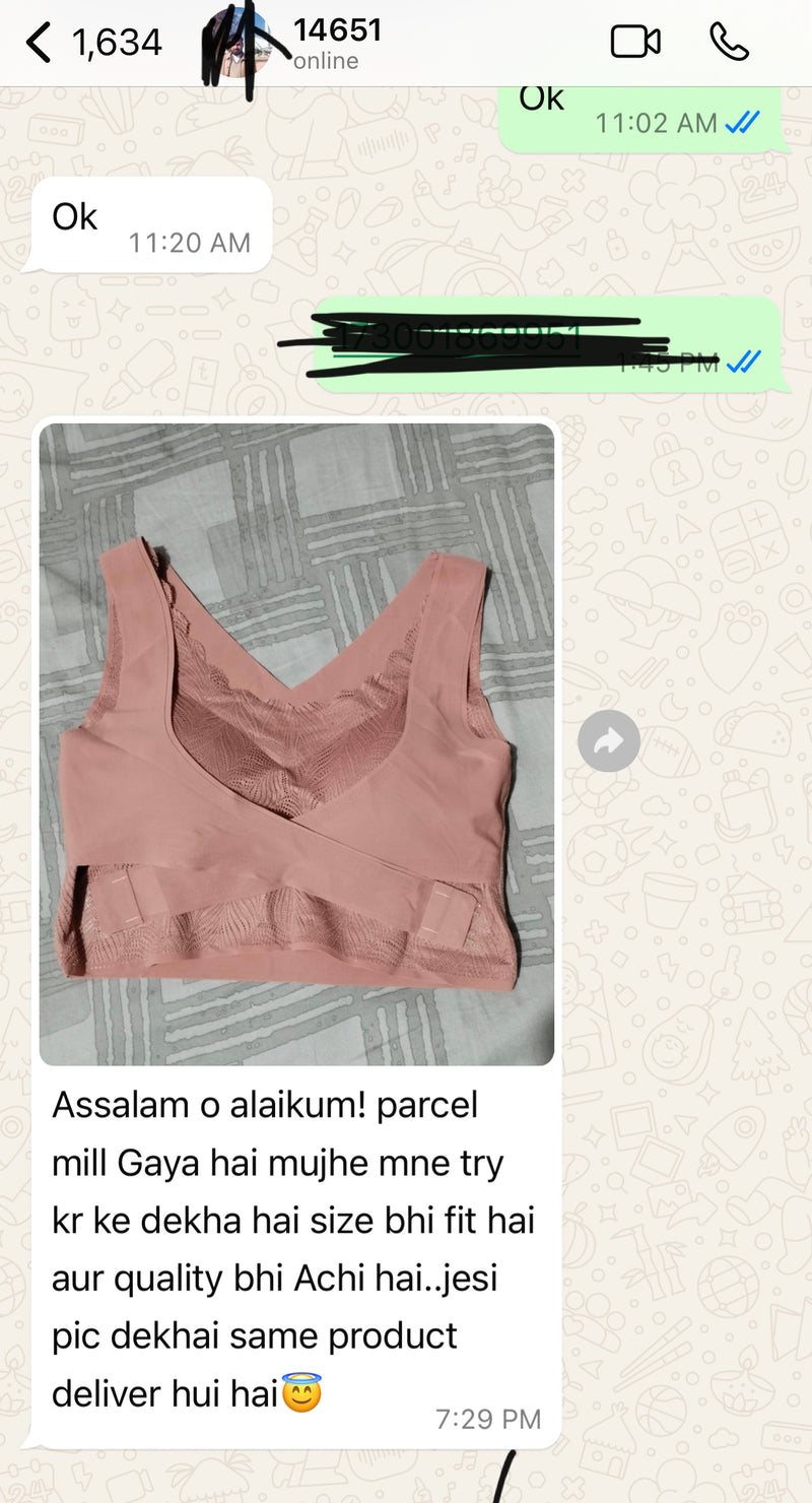 Women's Adjustable Cross Posture Corrector Back Straighter Sports Bra *